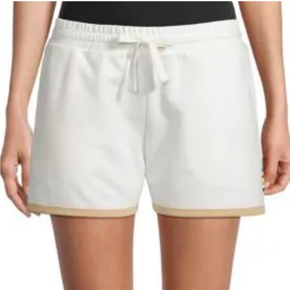 HBC Stripes Women’s Sweat Shorts XL in Snow white - NWT
